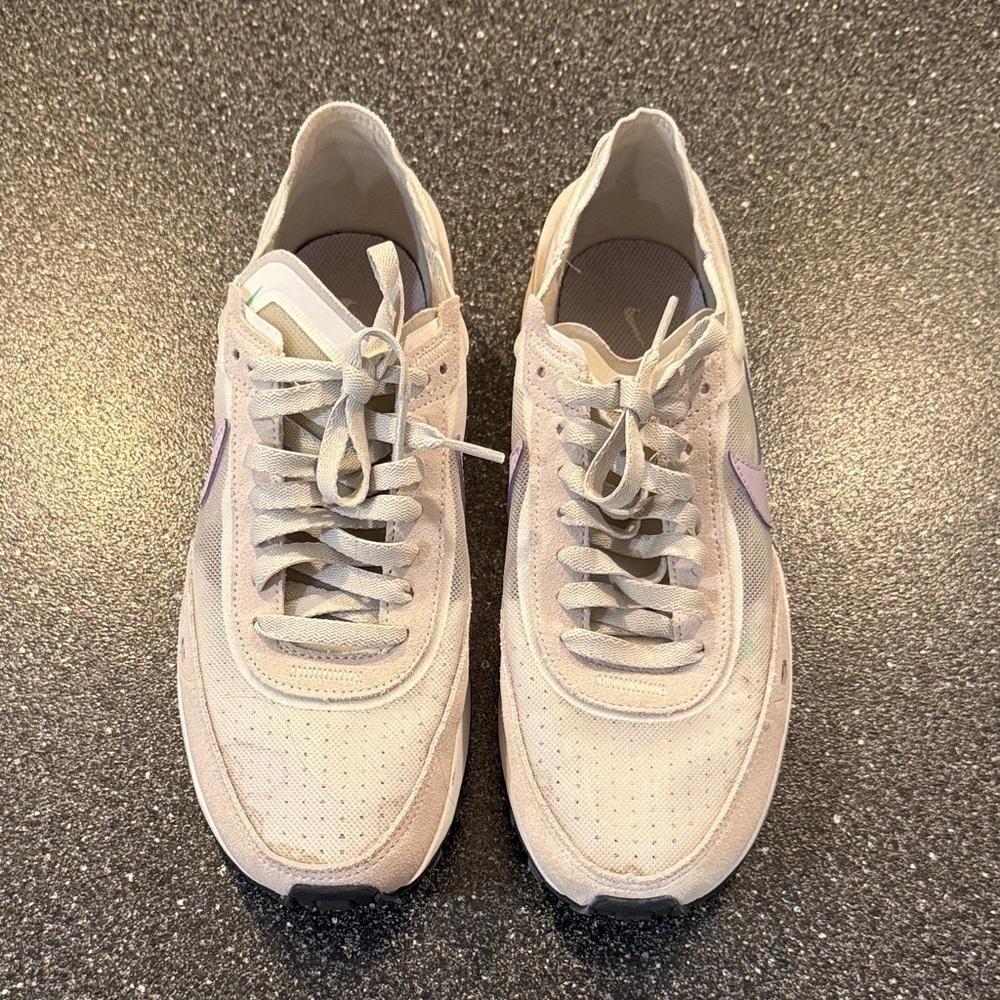 Nike Cream and Purple Sneakers - size 9
